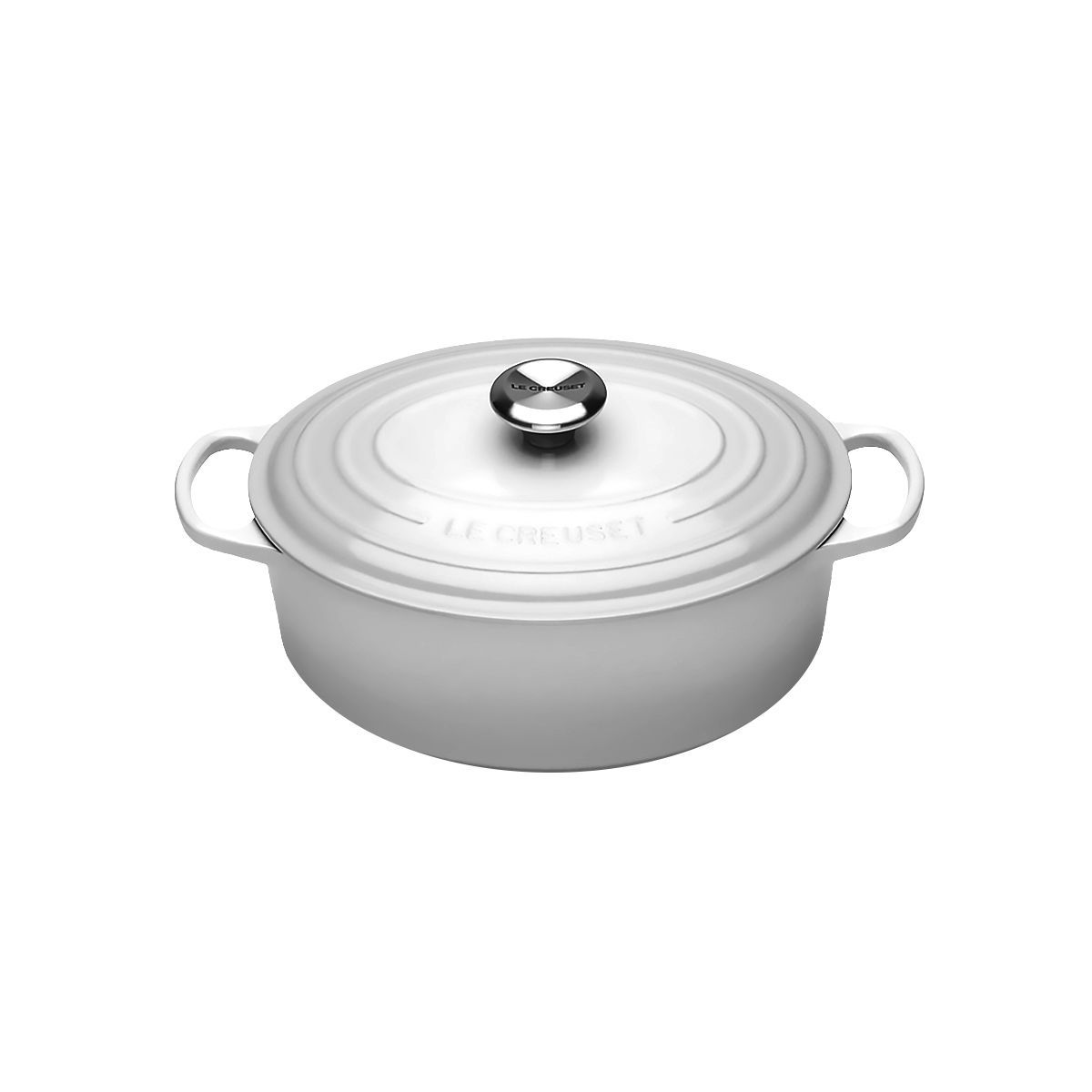 LeCreuset Кастрюля овальная 29см 4,7л меренга