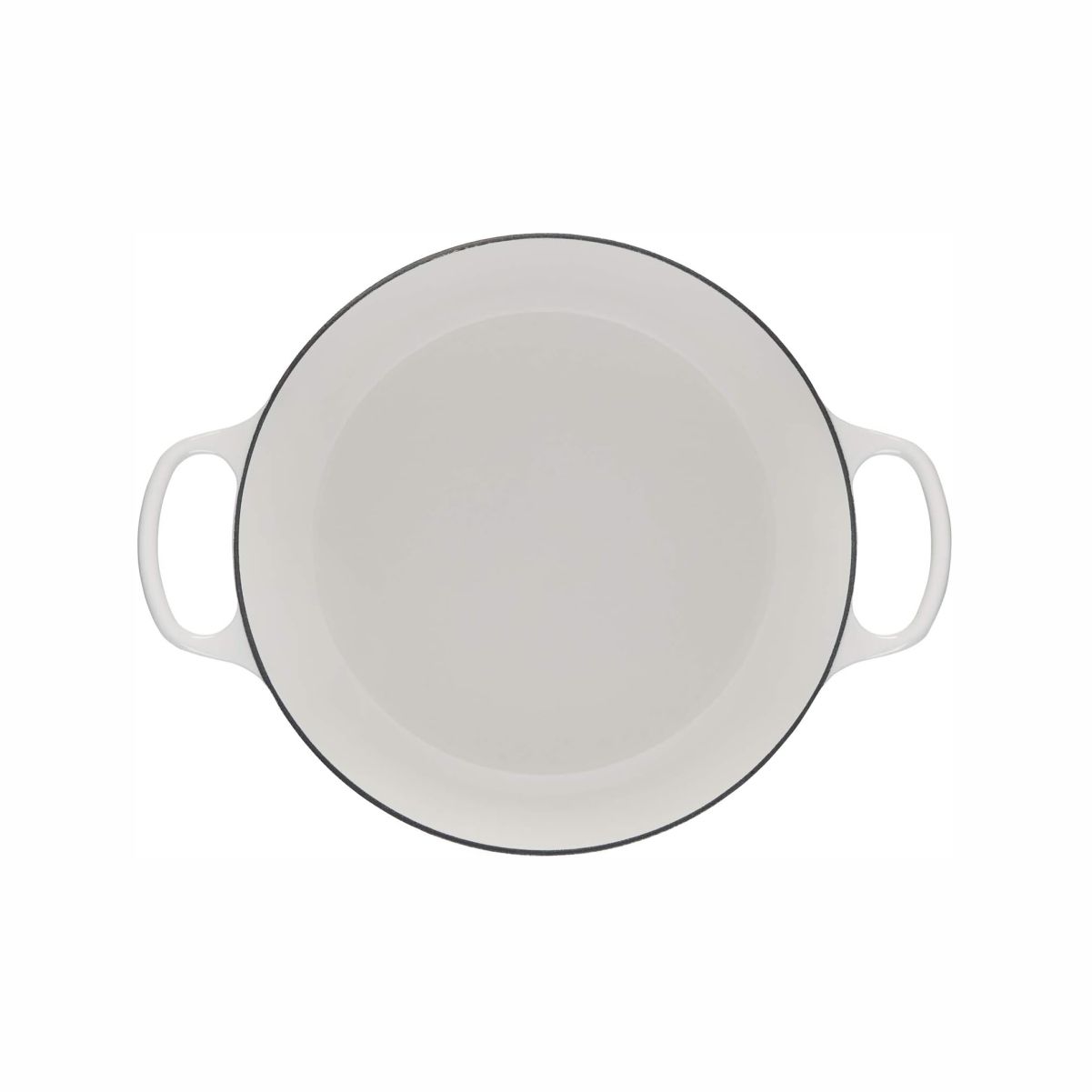 LeCreuset Кастрюля низкая 30см 3,5л White Shallow
