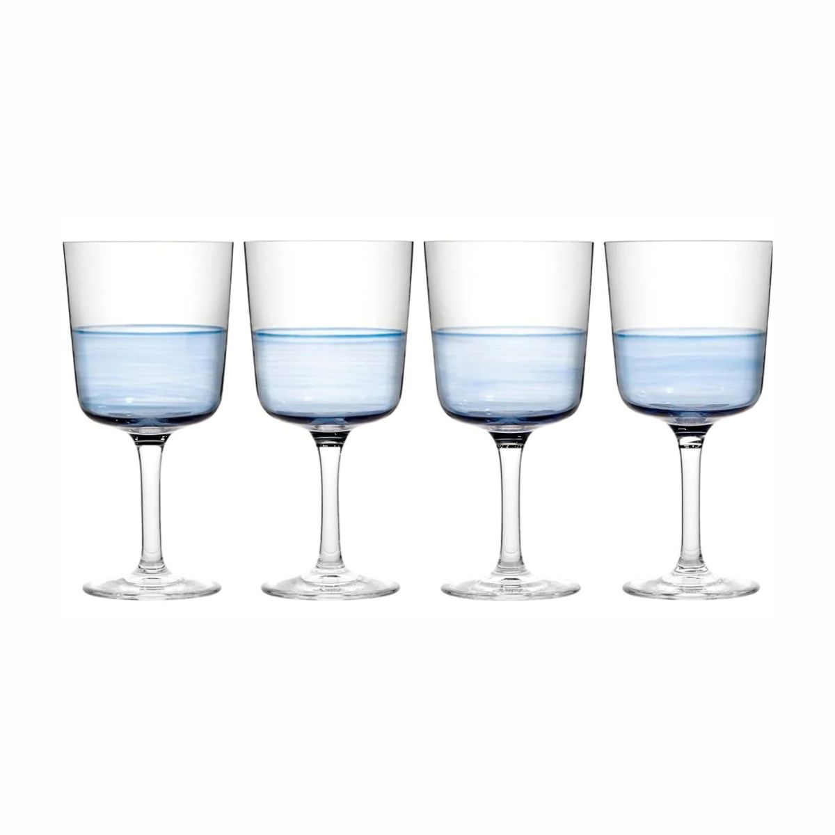 RD 1815 Blue GLASS Набор 4 бокала 350мл 