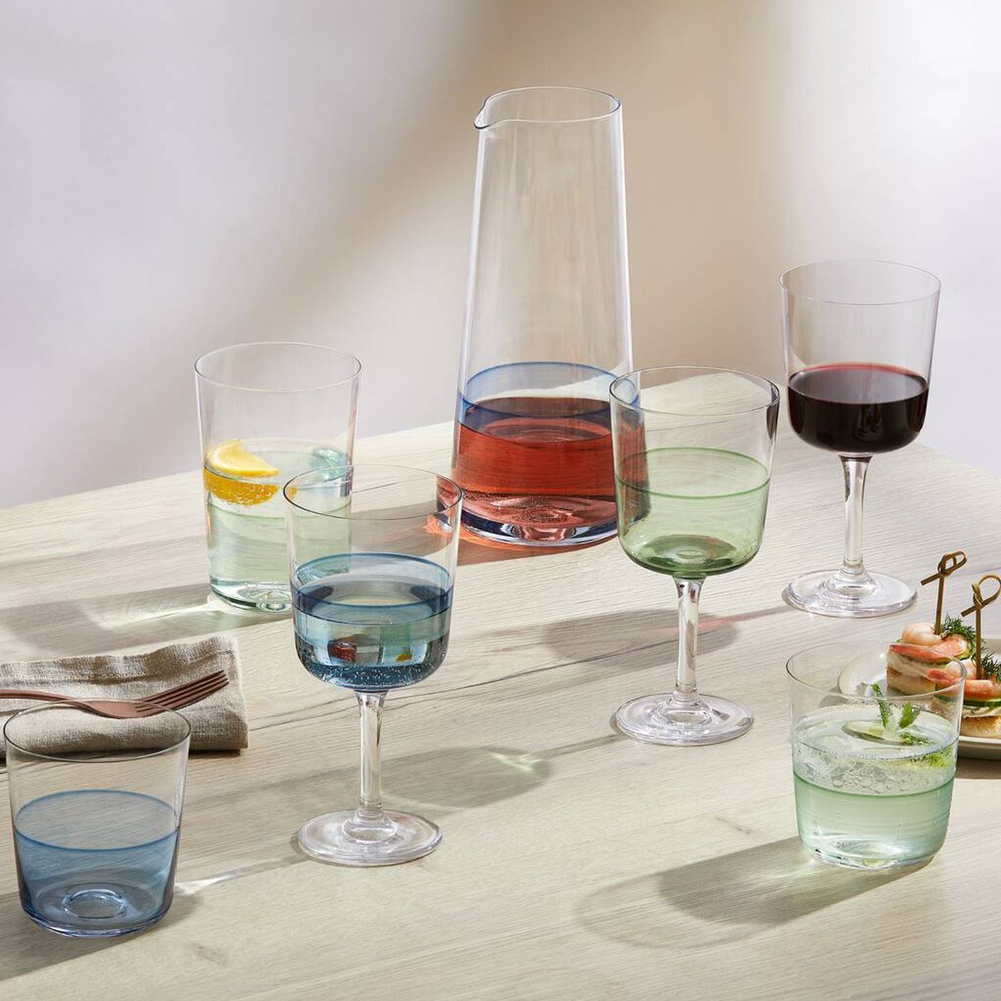 RD 1815 Green GLASS Набор 4 бокала 350мл