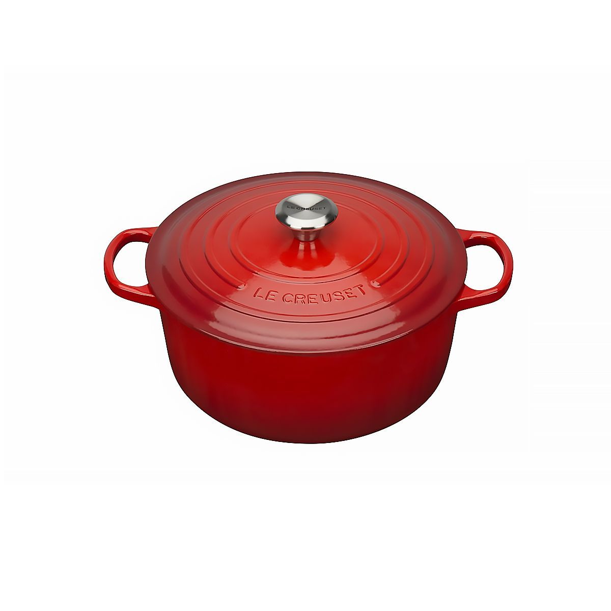 LeCreuset Кастрюля круглая 20см 2,4л вишневая