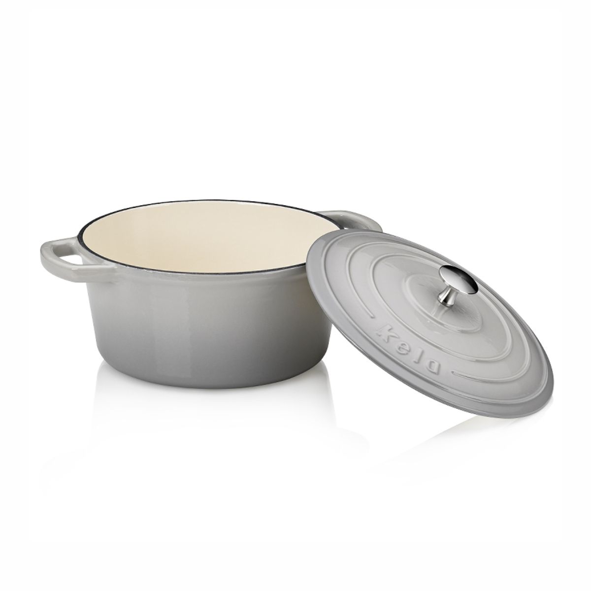Kela Кастрюля Calido серый 3,8л 