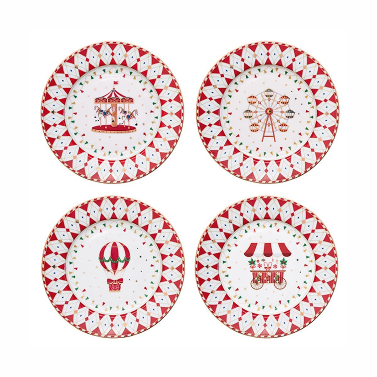 EL Christmas Wond Набор 4 тарелки 19см