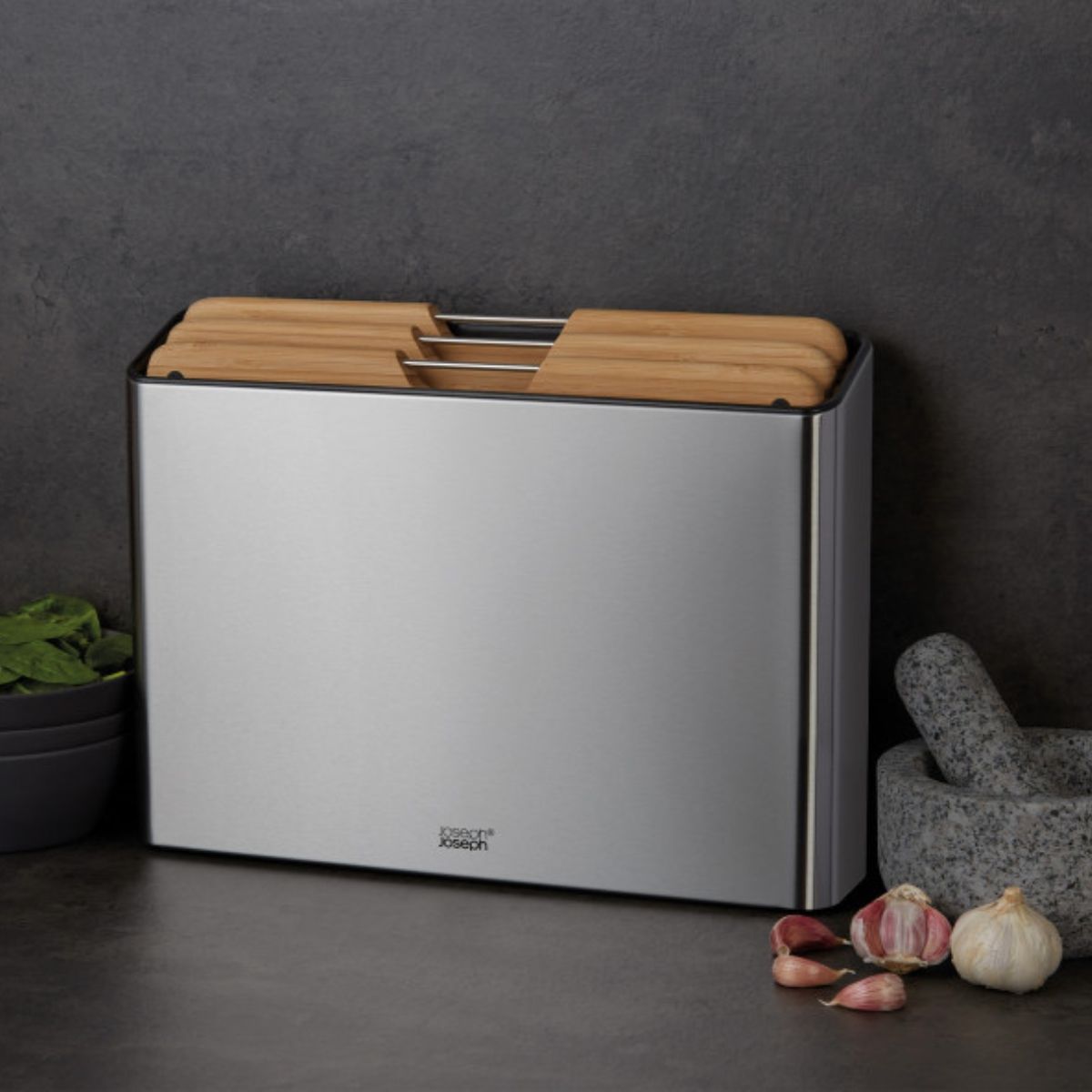 Joseph Joseph Набор досок Folio Steel Bamboo 3шт сталь 60229
