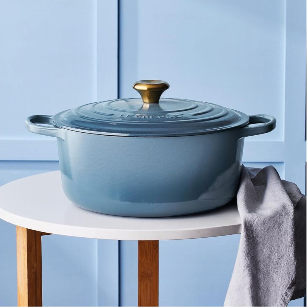 LeCreuset Кастрюля круглая 24см 4,2л Chambray