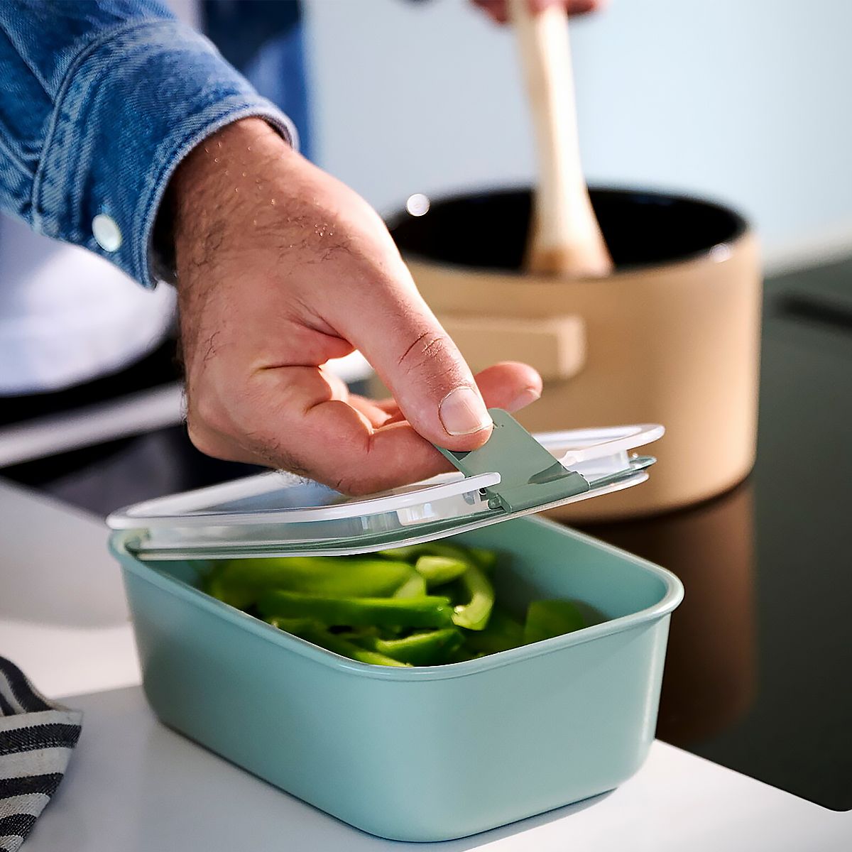 Mepal Easyclip Контейнер 1л sage