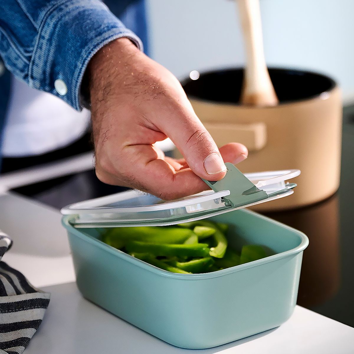 Mepal Easyclip Контейнер 700мл sage