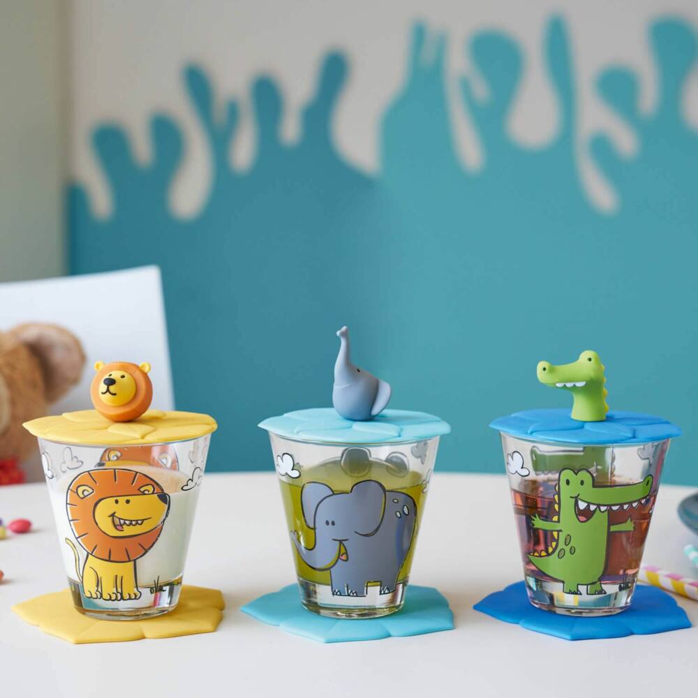 LD Bambini Набор 9пр: стакан с крышкой + подставка 034804