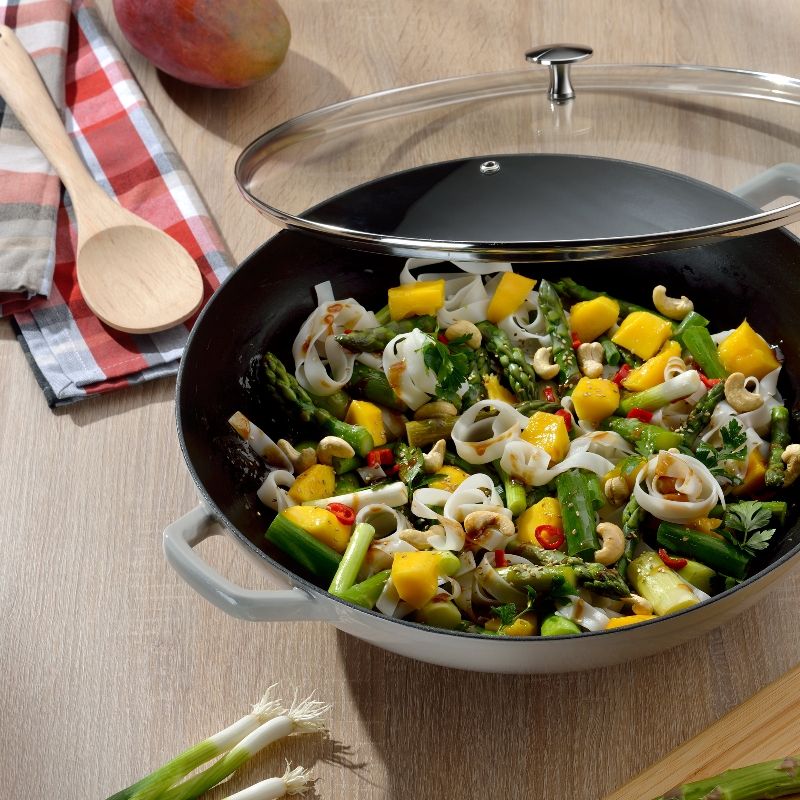 Kela Сотейник Wok Calido серый 4л