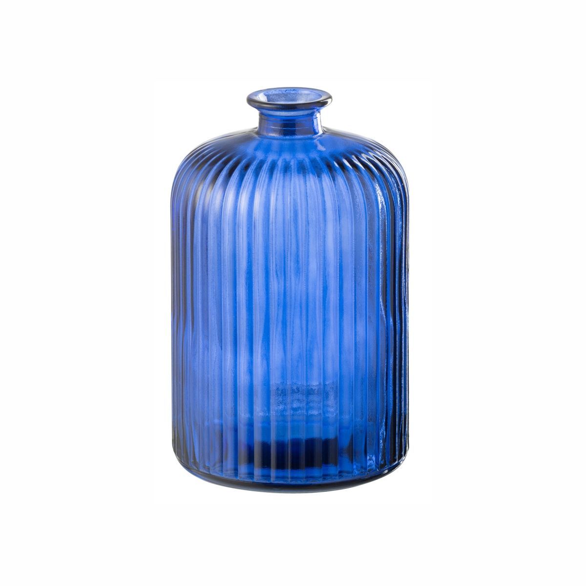 J-Linе Ваза BLUE L 14,5x14,5x23cm стекло 51216