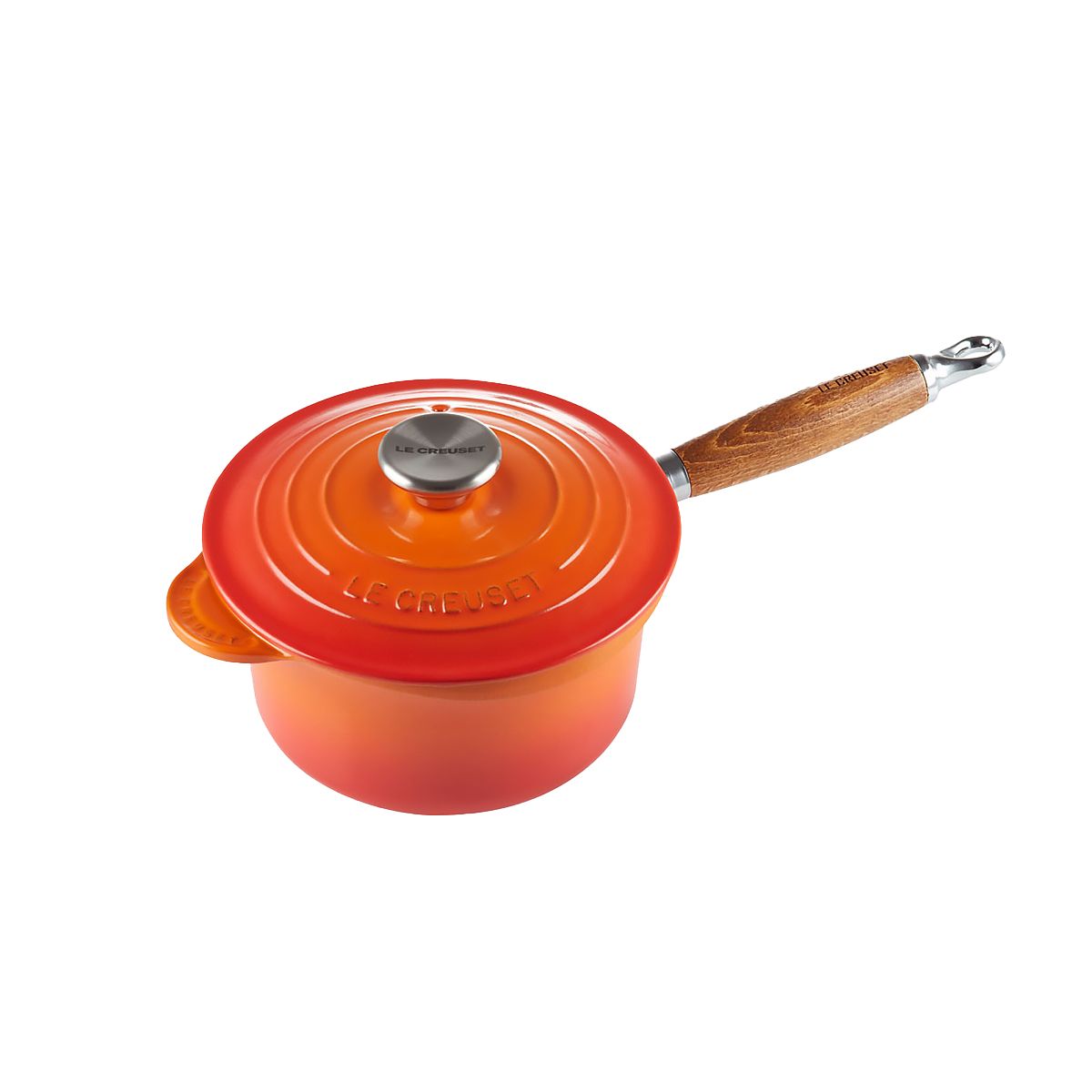 LeCreuset Ковш с крышкой 18см 1,8л оранжевый