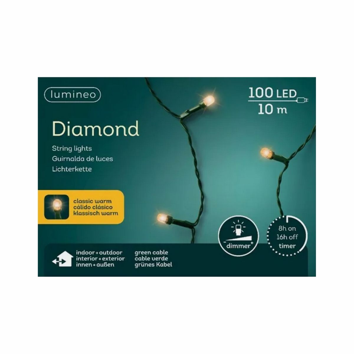 Kaemingk Гирлянда Diamond 990cm-100L 490521