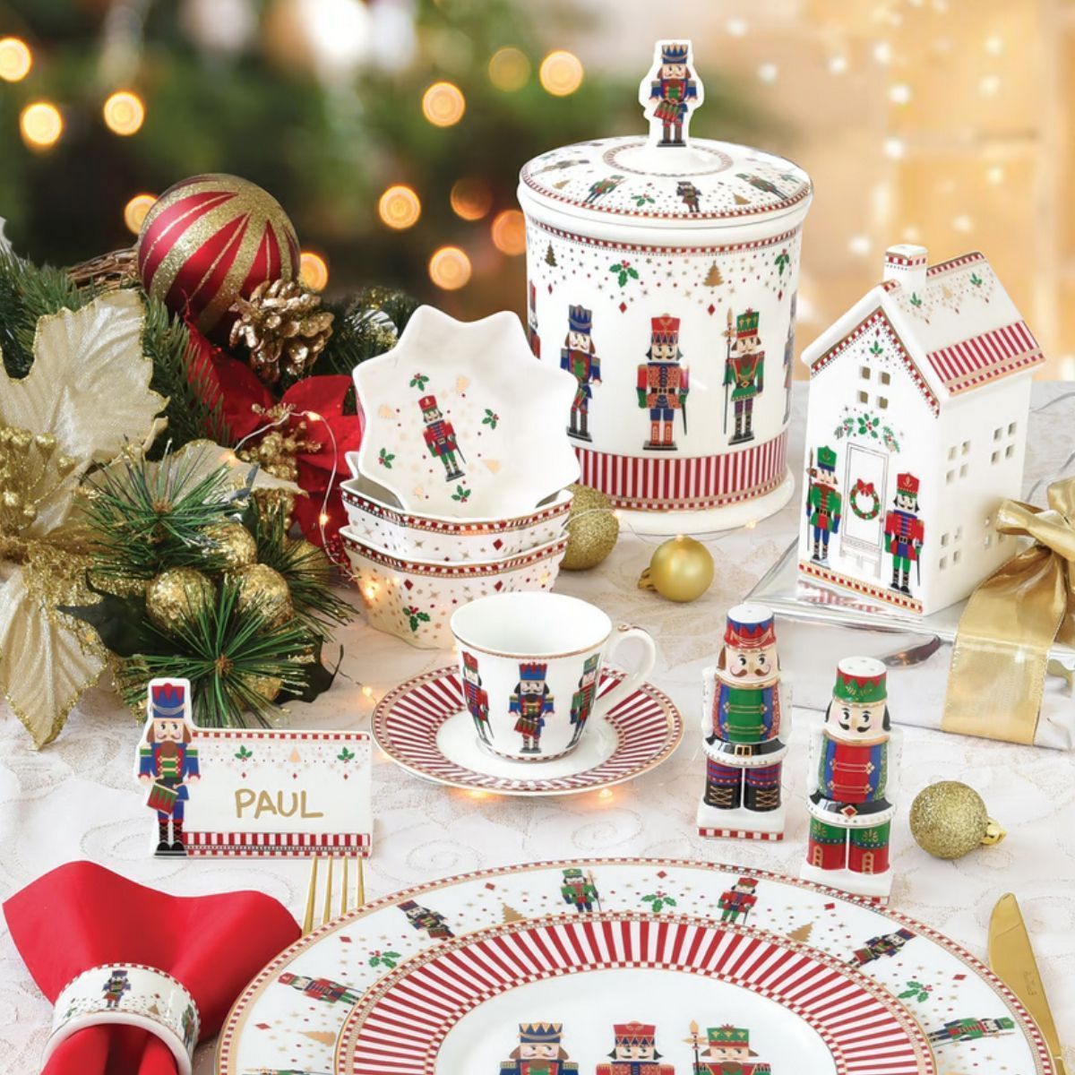 EL Nutcracker Classic Подсвечник домик 6,5х6,5х14,5см