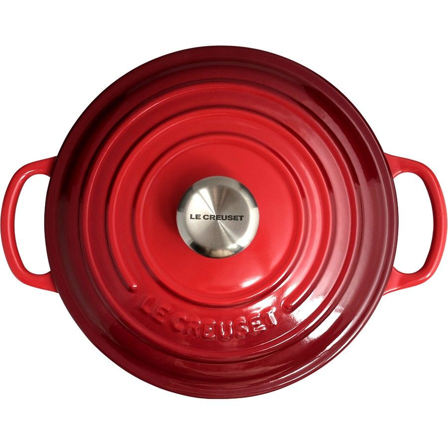LeCreuset Кастрюля круглая 30см 6,2л вишневая