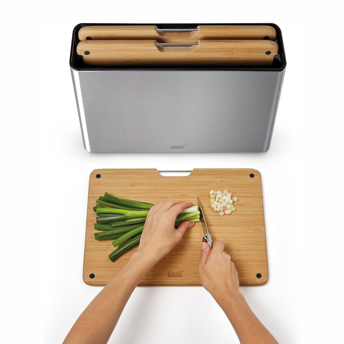 Joseph Joseph Набор досок Folio Steel Bamboo 3шт сталь 60229