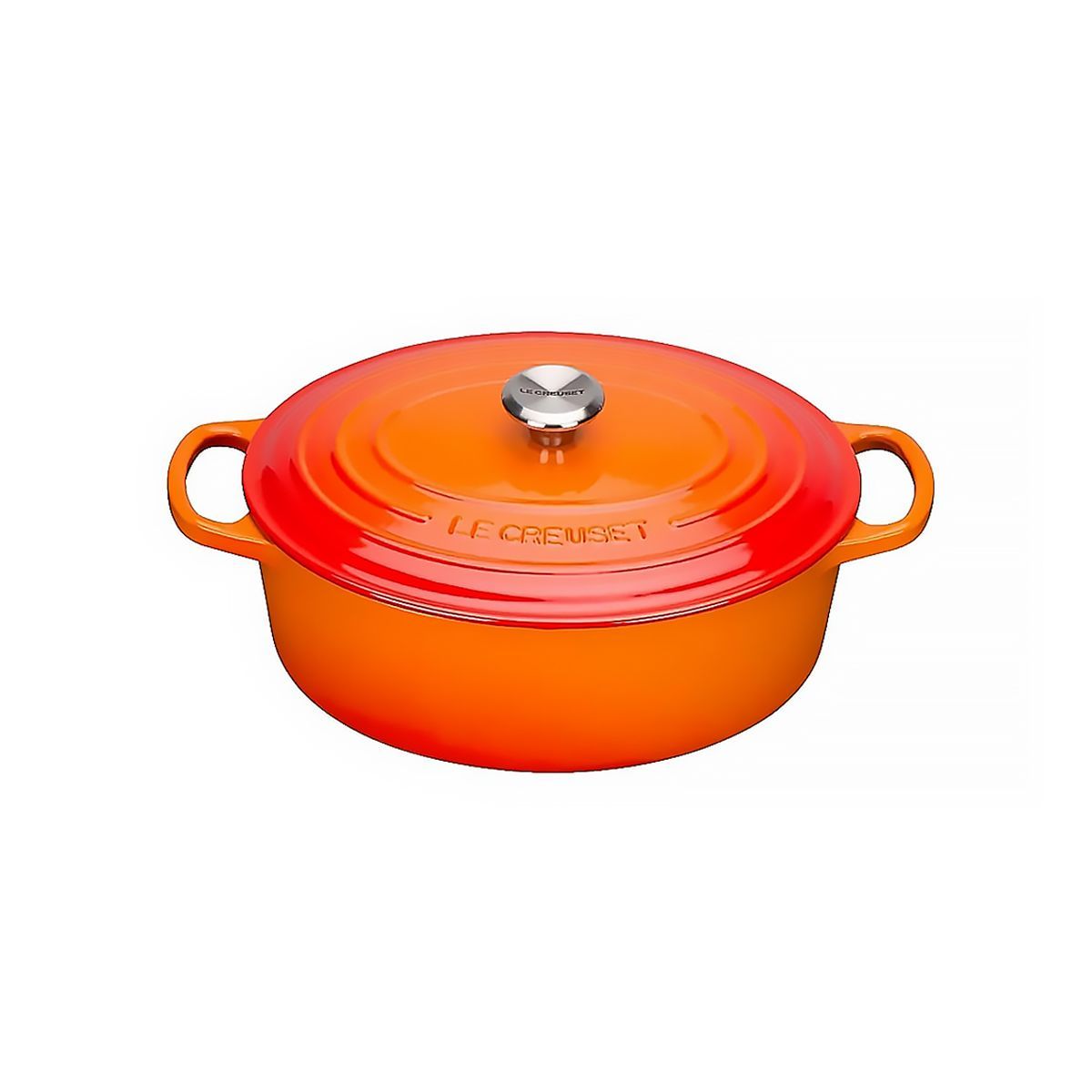 LeCreuset Кастрюля овальная 29см 4,7л оранжевая