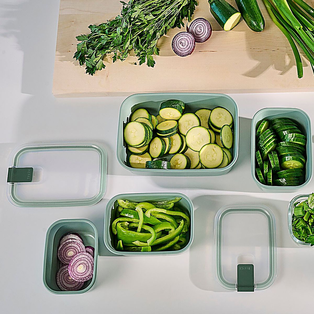 Mepal Easyclip Контейнер 450мл sage