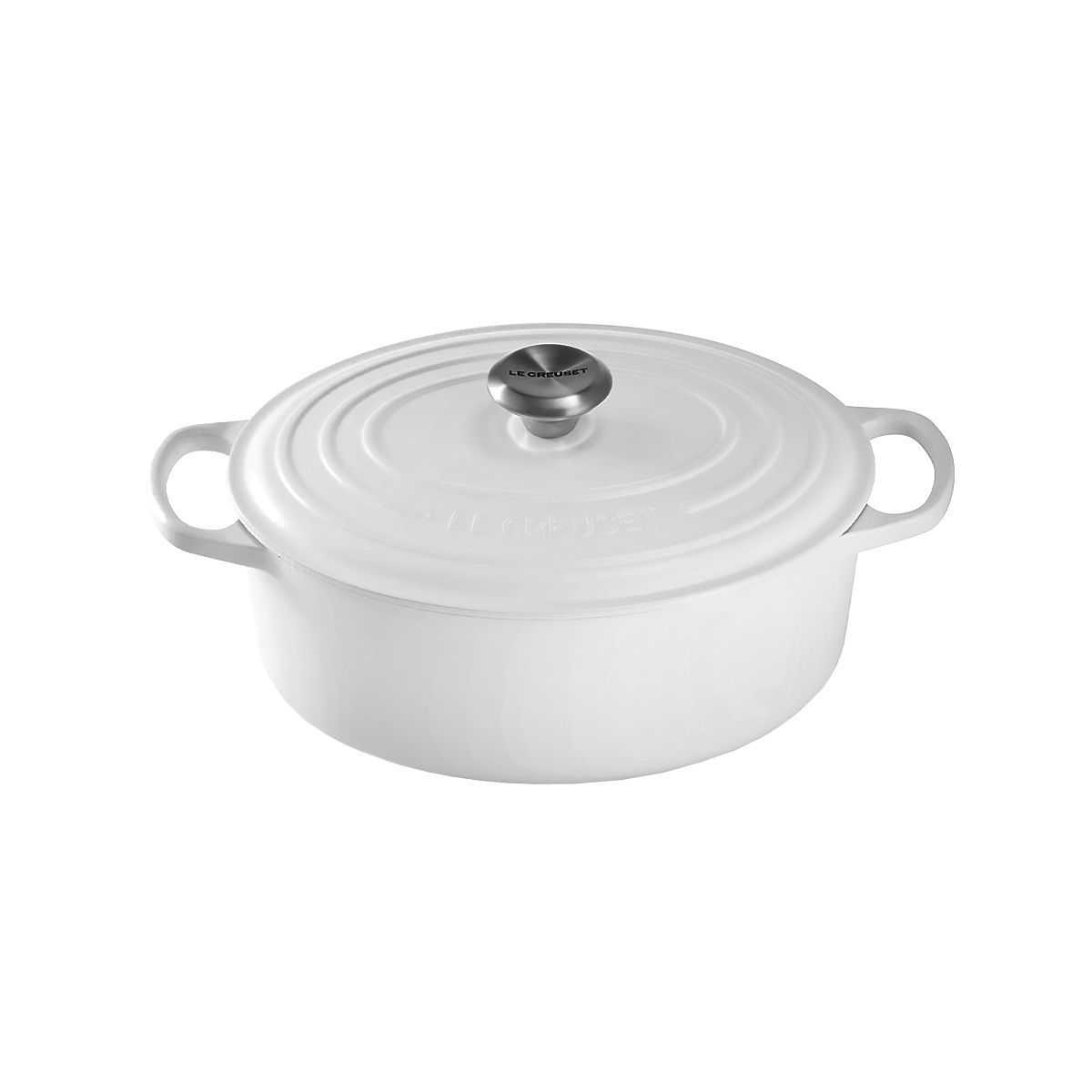 LeCreuset Кастрюля овальная 31см 6,3л меренга