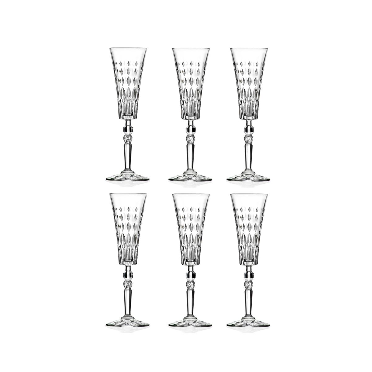 RCR Набор 6 бокалов для шампанского Marilyn 170мл