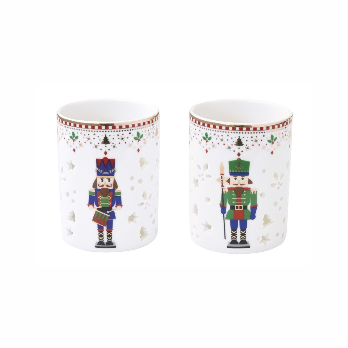 EL Nutcracker Classic Набор 2 подсвечника 6,5x9см