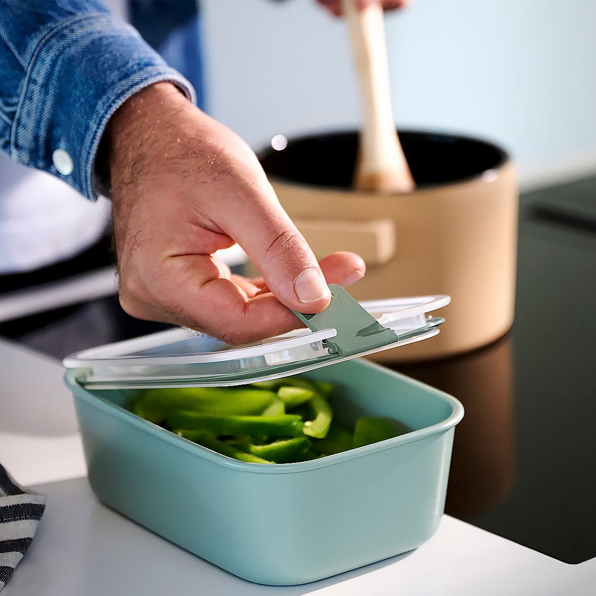 Mepal Easyclip Контейнер 1,5л sage