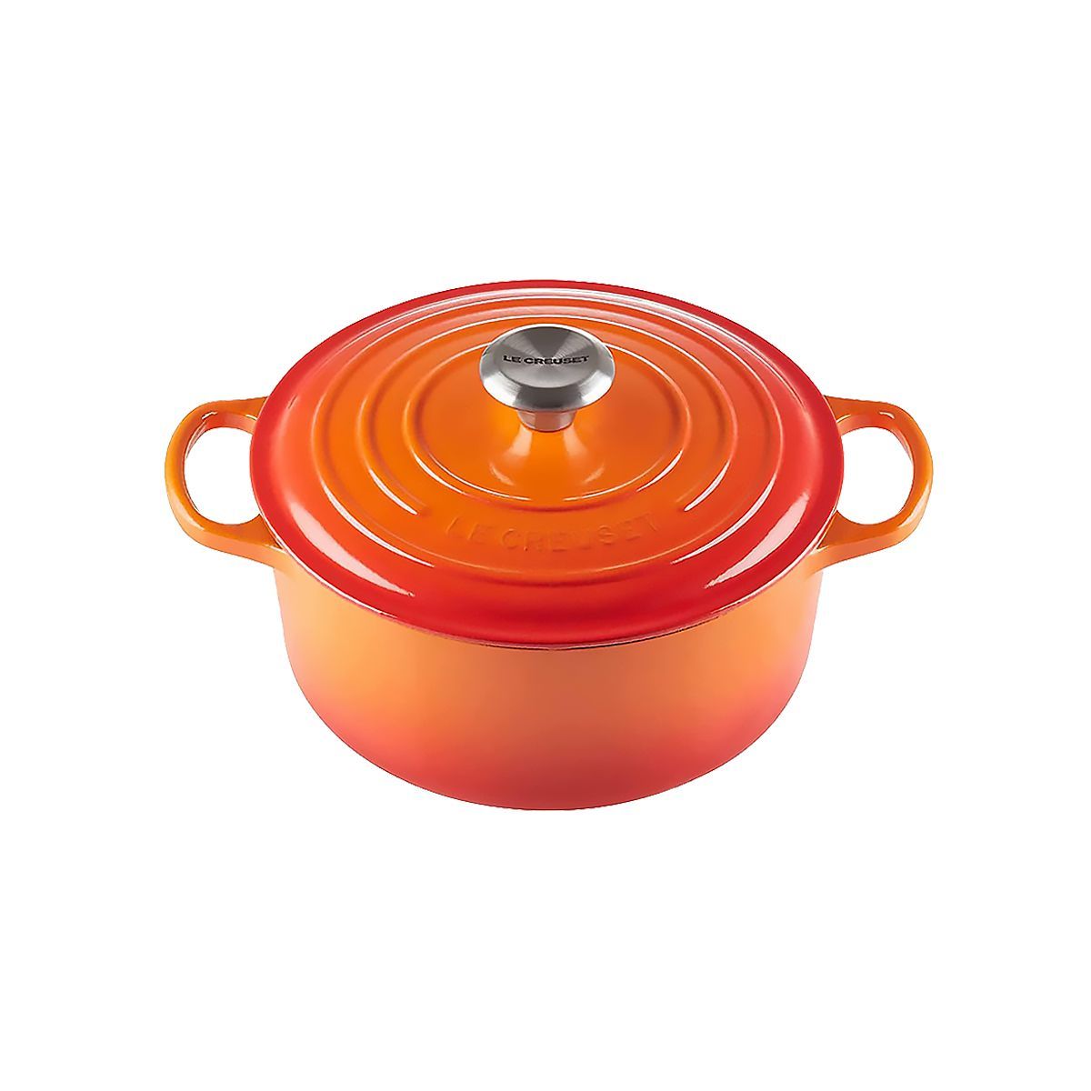 LeCreuset Кастрюля круглая 28см 6,7л оранжевая