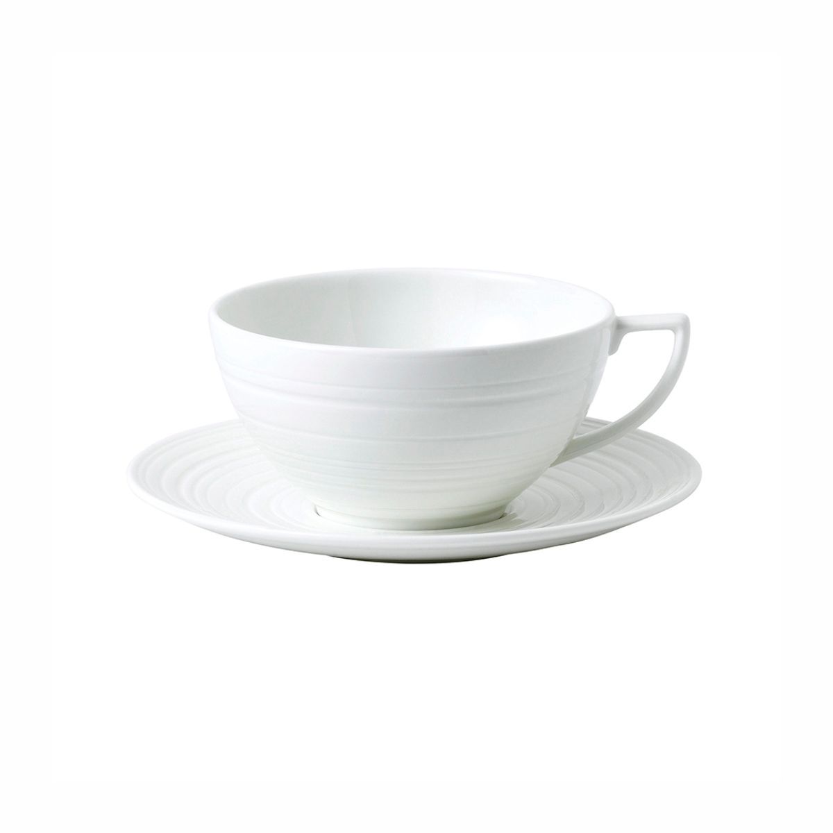 WW JC White Strata Чашка чайная+блюдце 1057996