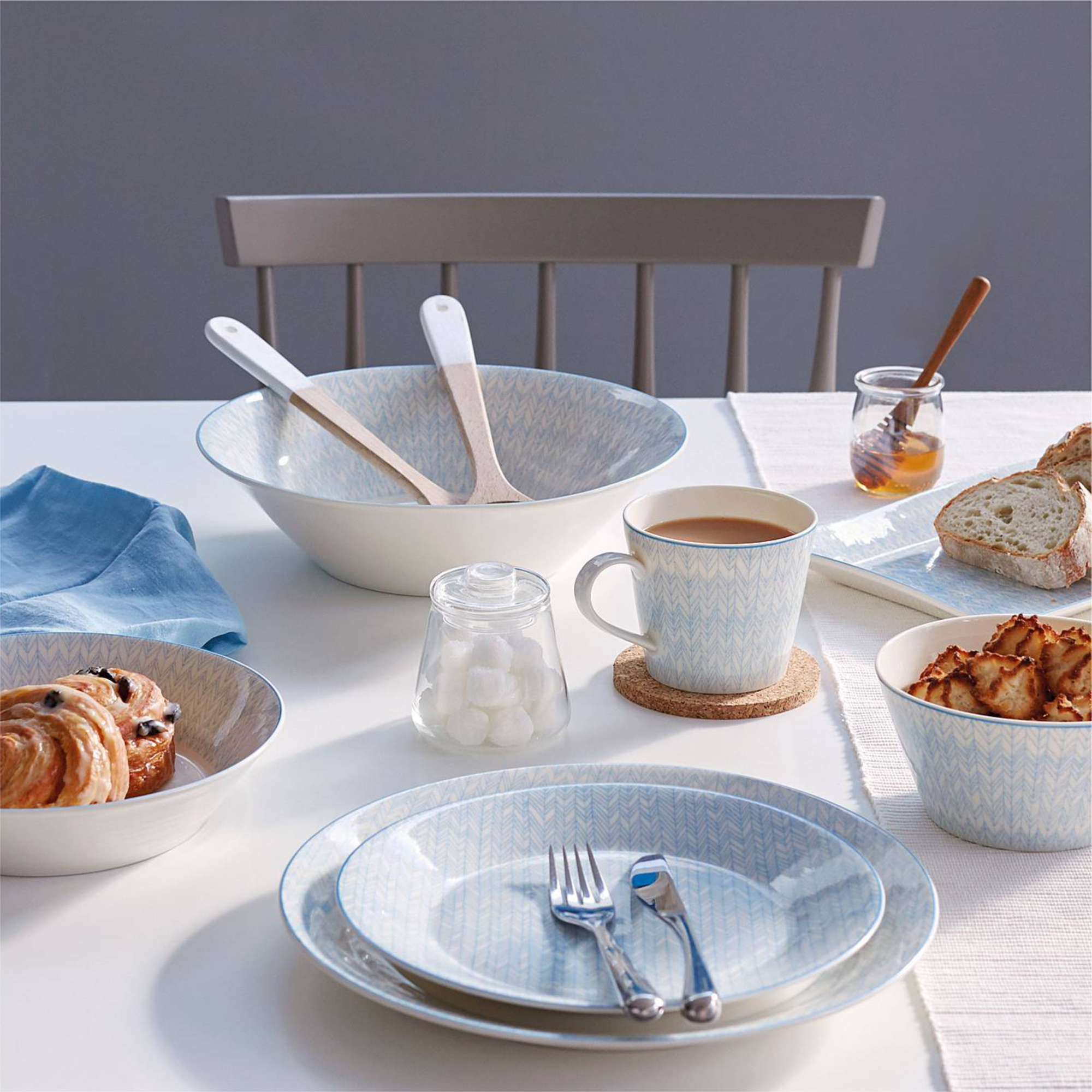 RD Blue PASTELS Тарелка 28см