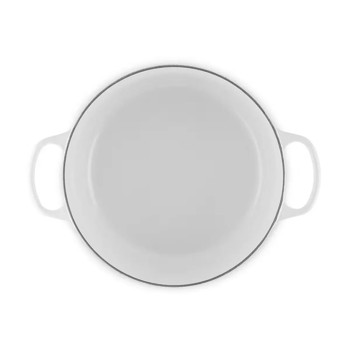 LeCreuset Кастрюля круглая 28см 6,7л White Shallow