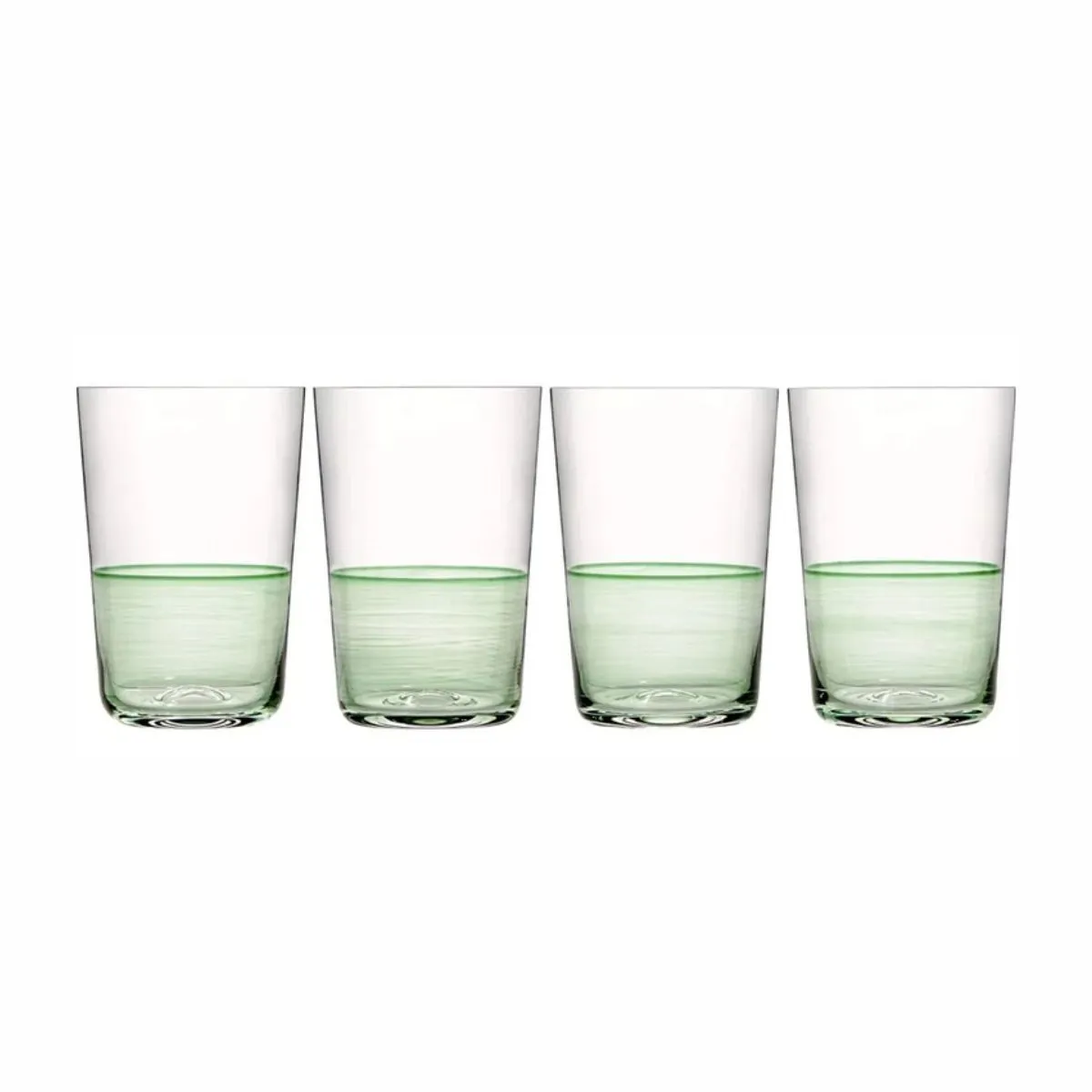 RD 1815 Green GLASS  Набор 4 стакана 500мл