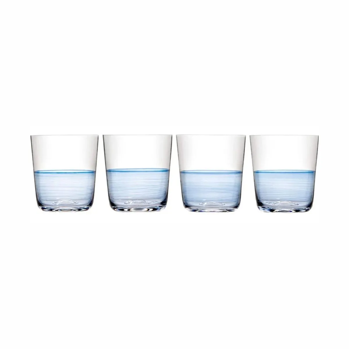 RD 1815 Blue GLASS Набор 4 стакана 350мл