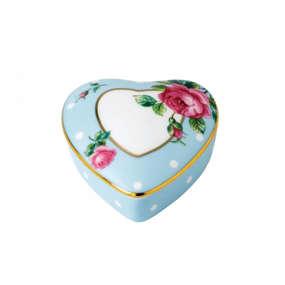 RA Polka Blue Шкатулка Interior Gift в форме Сердца в INTEGW26734