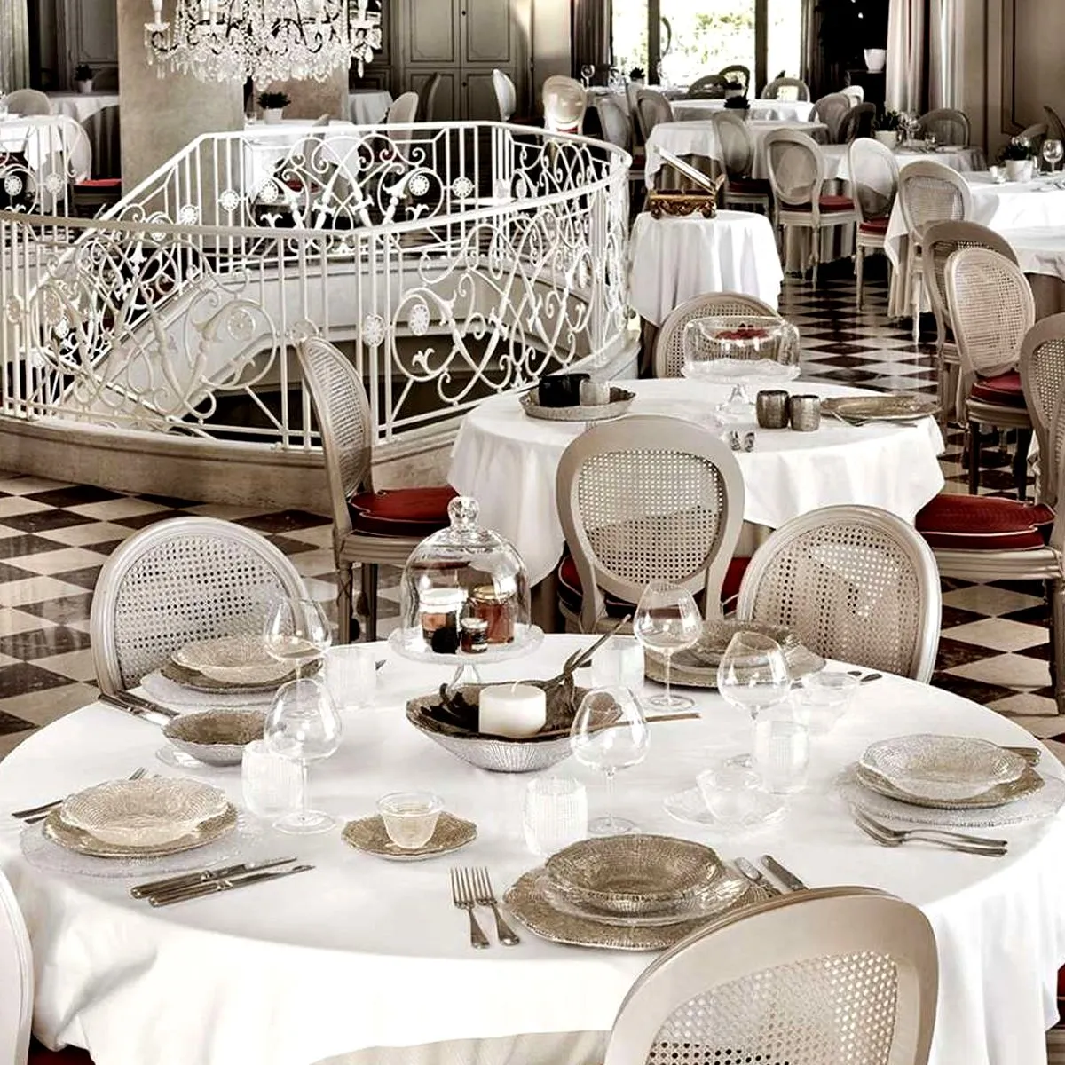 IVV Diamante Блюдо 34см BEIGE/CHROME