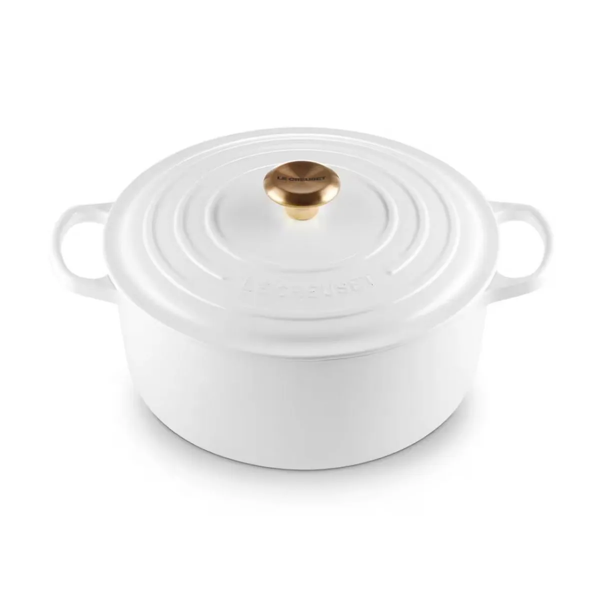 LeCreuset Кастрюля круглая 28см 6,7л White Shallow