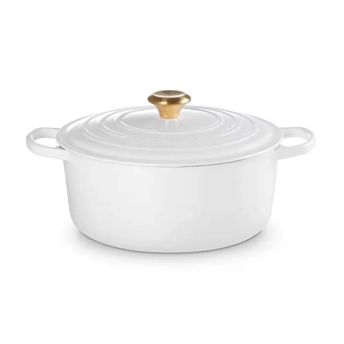 LeCreuset Кастрюля круглая 28см 6,7л White Shallow