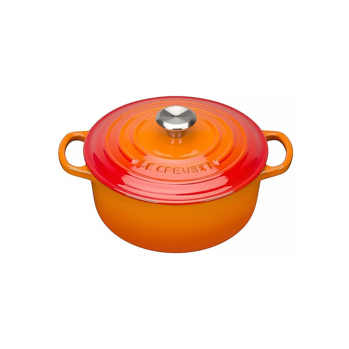 LeCreuset Кастрюля круглая 20см 2,4л оранжевая