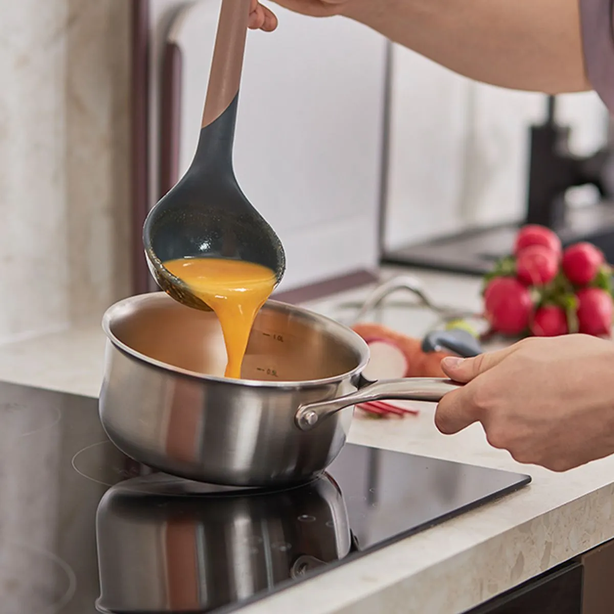 Smart Solutions Половник SmartChef 31см SS-LD-SLC-NL-GRPL капучино-графит