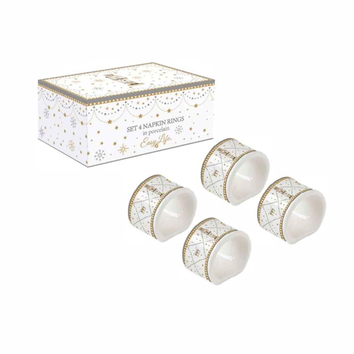 EL Royal Nutcracker Набор 4 кольца д/салфеток