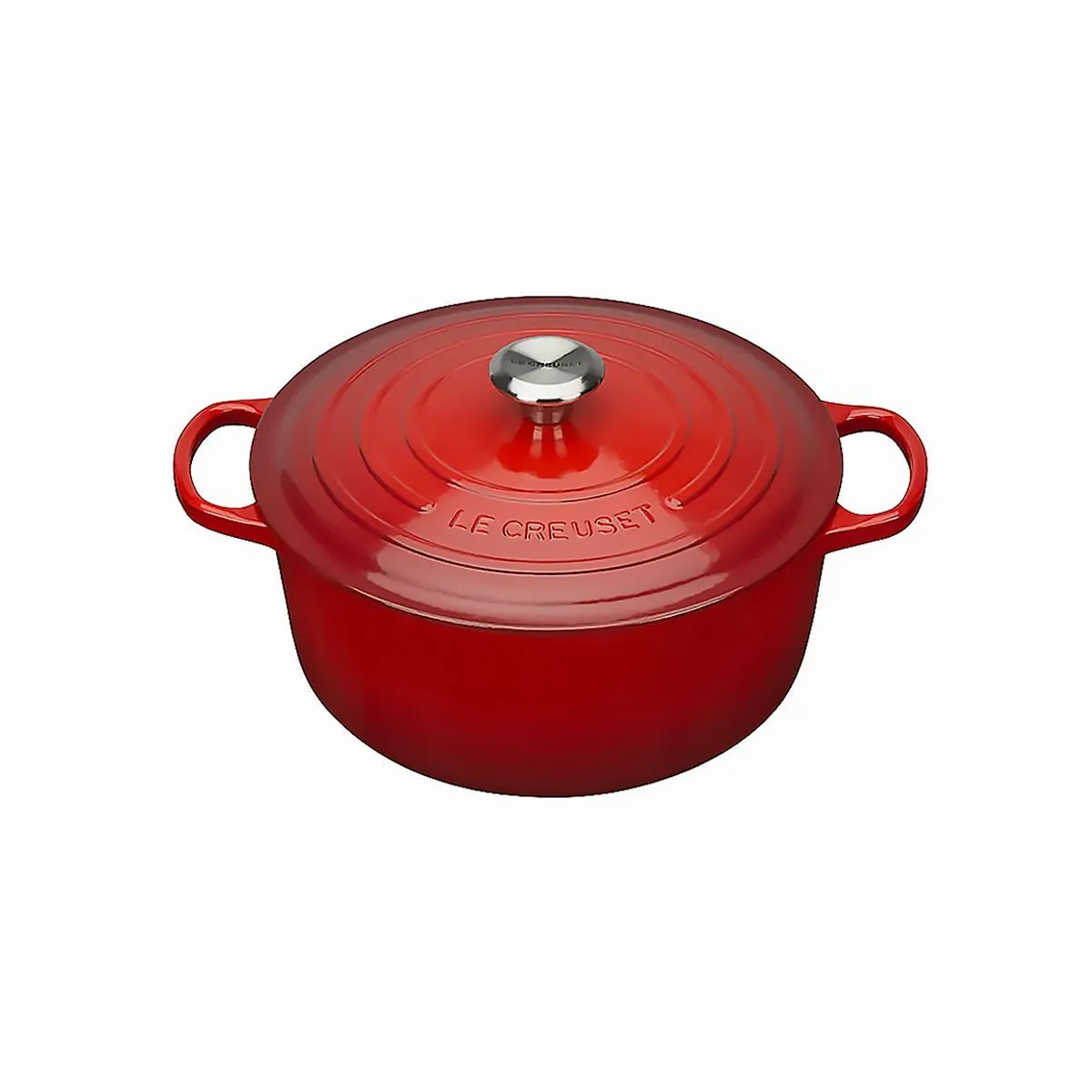 LeCreuset Кастрюля круглая 22см 3,3л вишневая