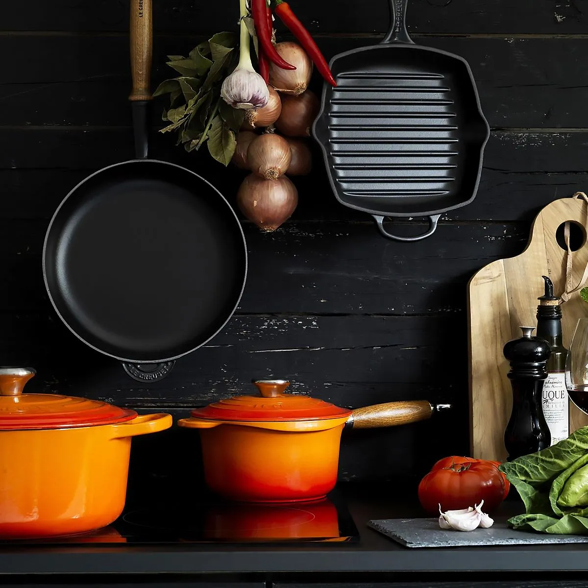 LeCreuset Ковш с крышкой 18см 1,8л оранжевый