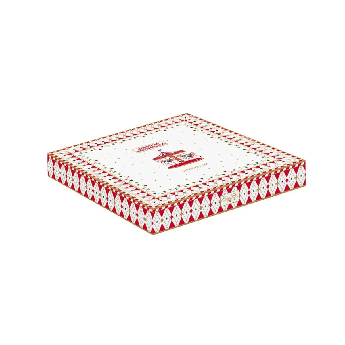 EL Christmas Wond  Набор 6 чаш на подставке бамбук 25см