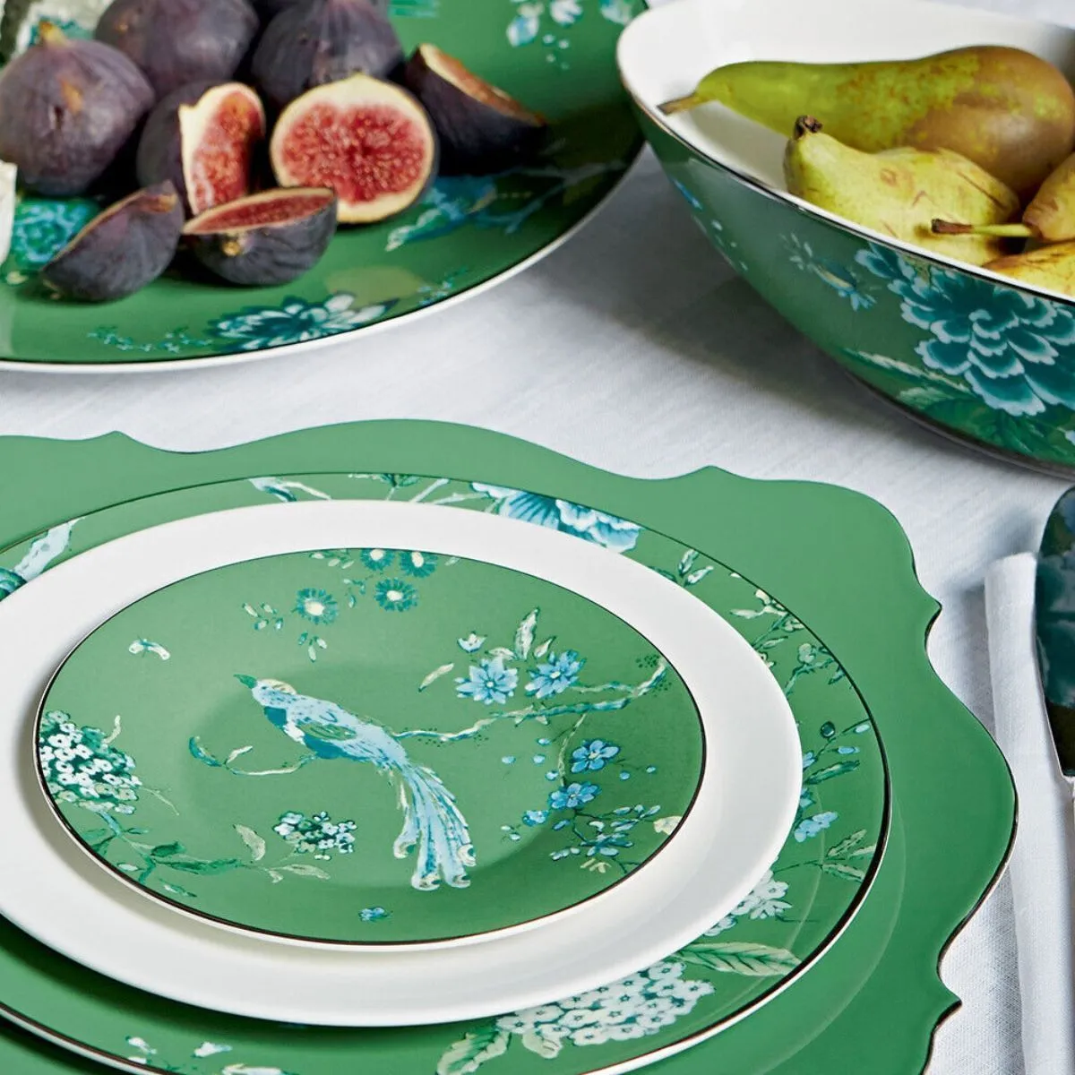WW JC Chinoiserie Блюдо 34см зеленый 50132709747