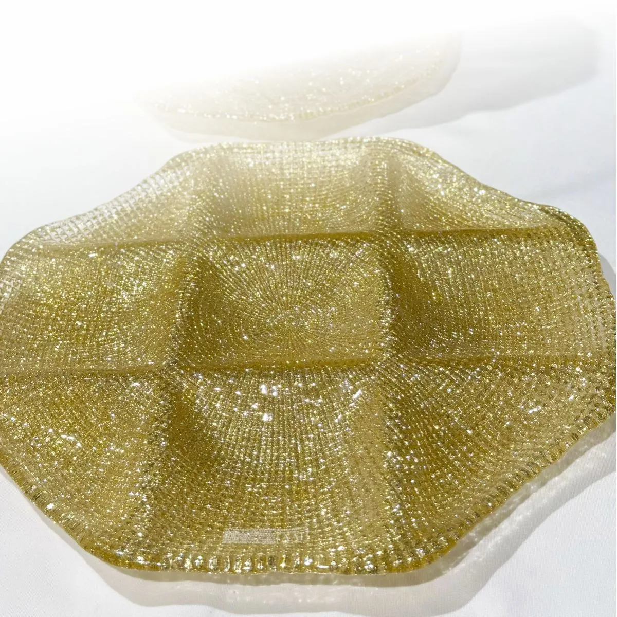 IVV Diamante Менажница восьмиугольная 33х33см GOLD