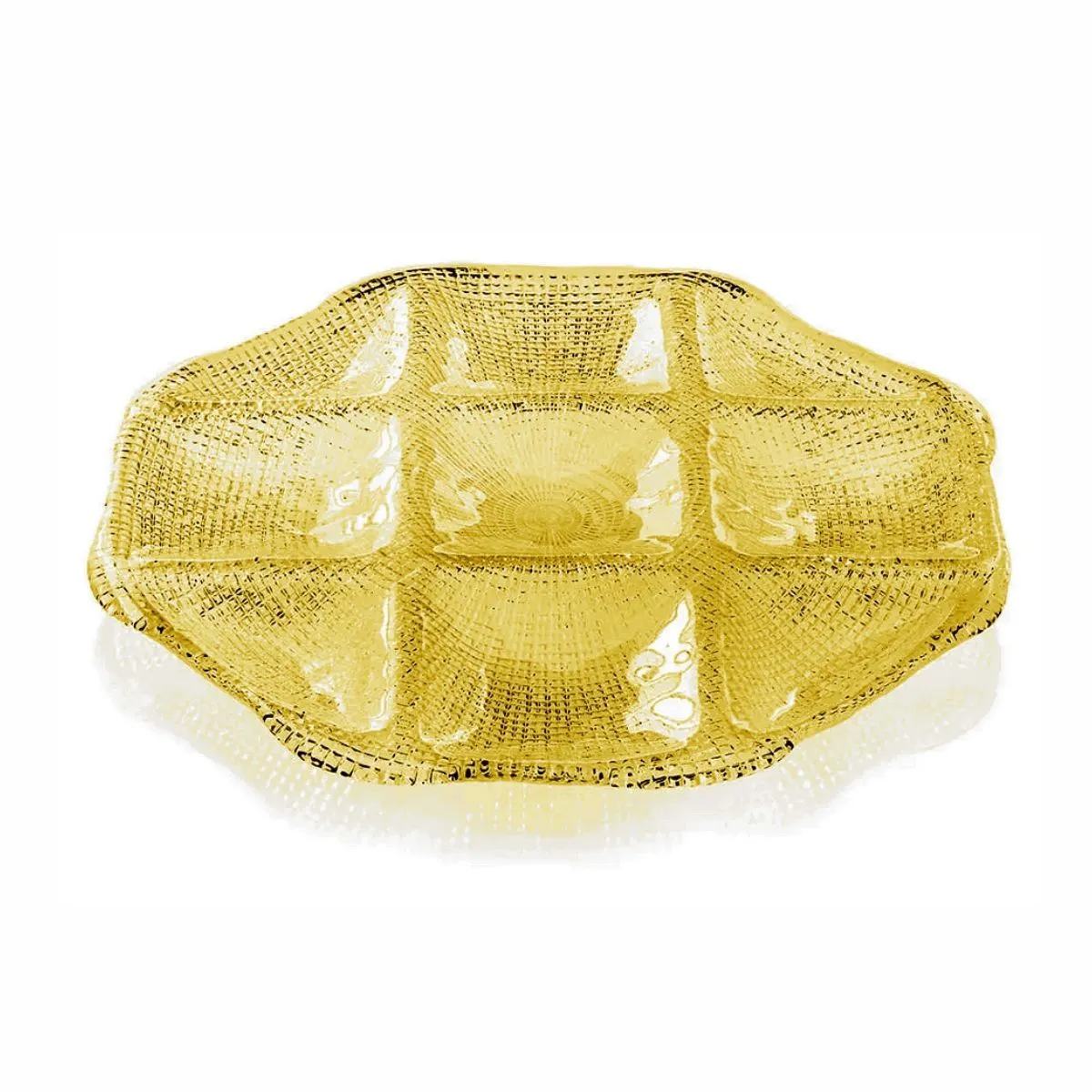 IVV Diamante Менажница восьмиугольная 33х33см GOLD