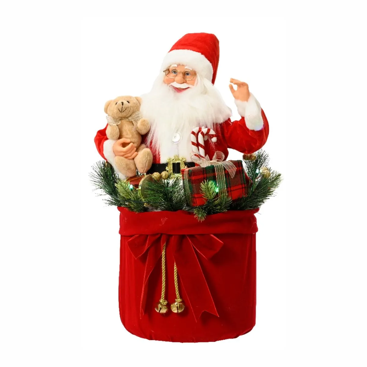 Kaemingk Санта с подарками 63см 547598