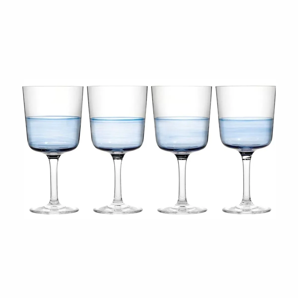 RD 1815 Blue GLASS Набор 4 бокала 350мл 
