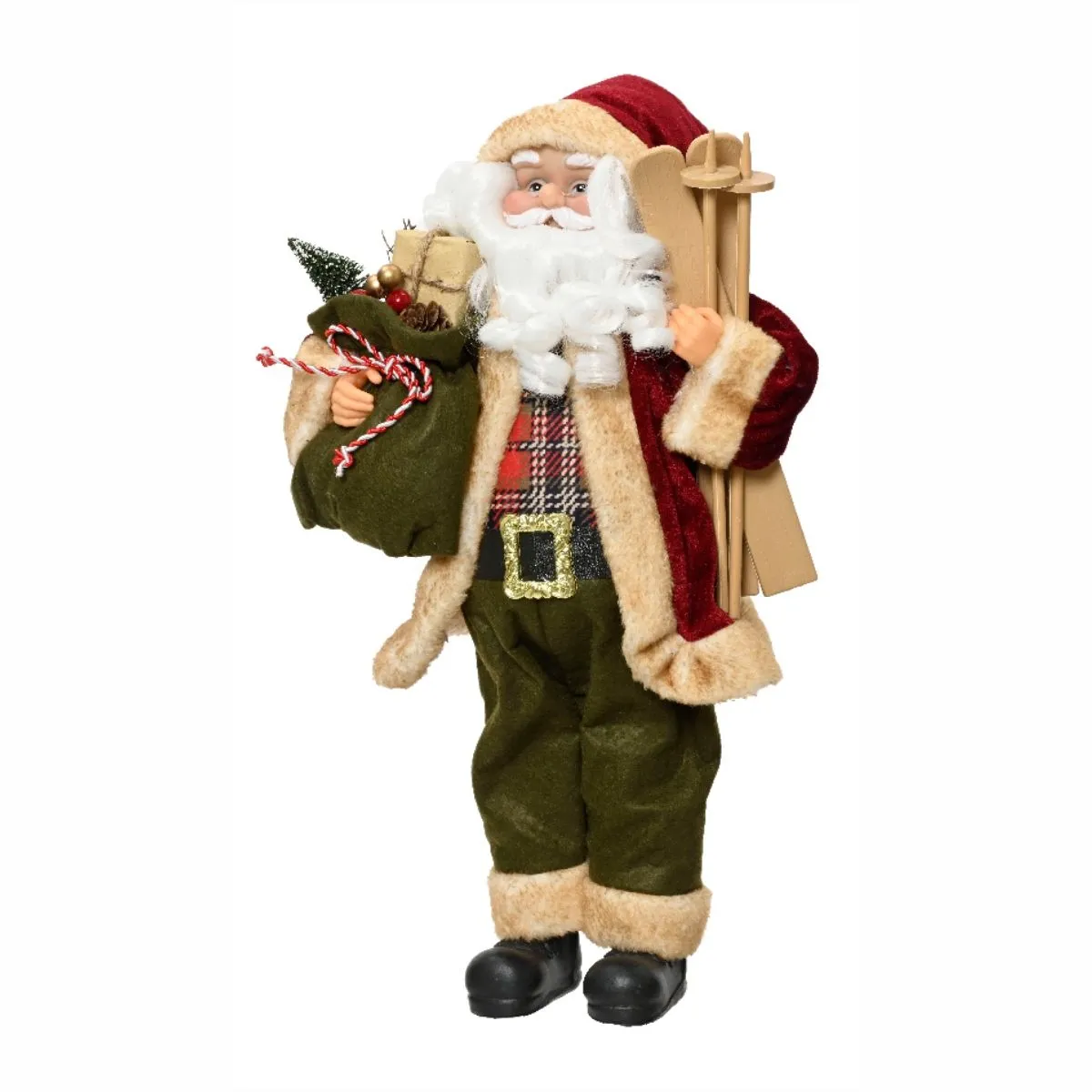 Kaemingk Санта с лыжами 45см 547658