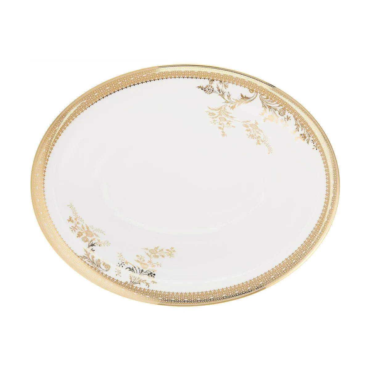 WW VERA WANG LACE GOLD Блюдо oвальное 38,5см