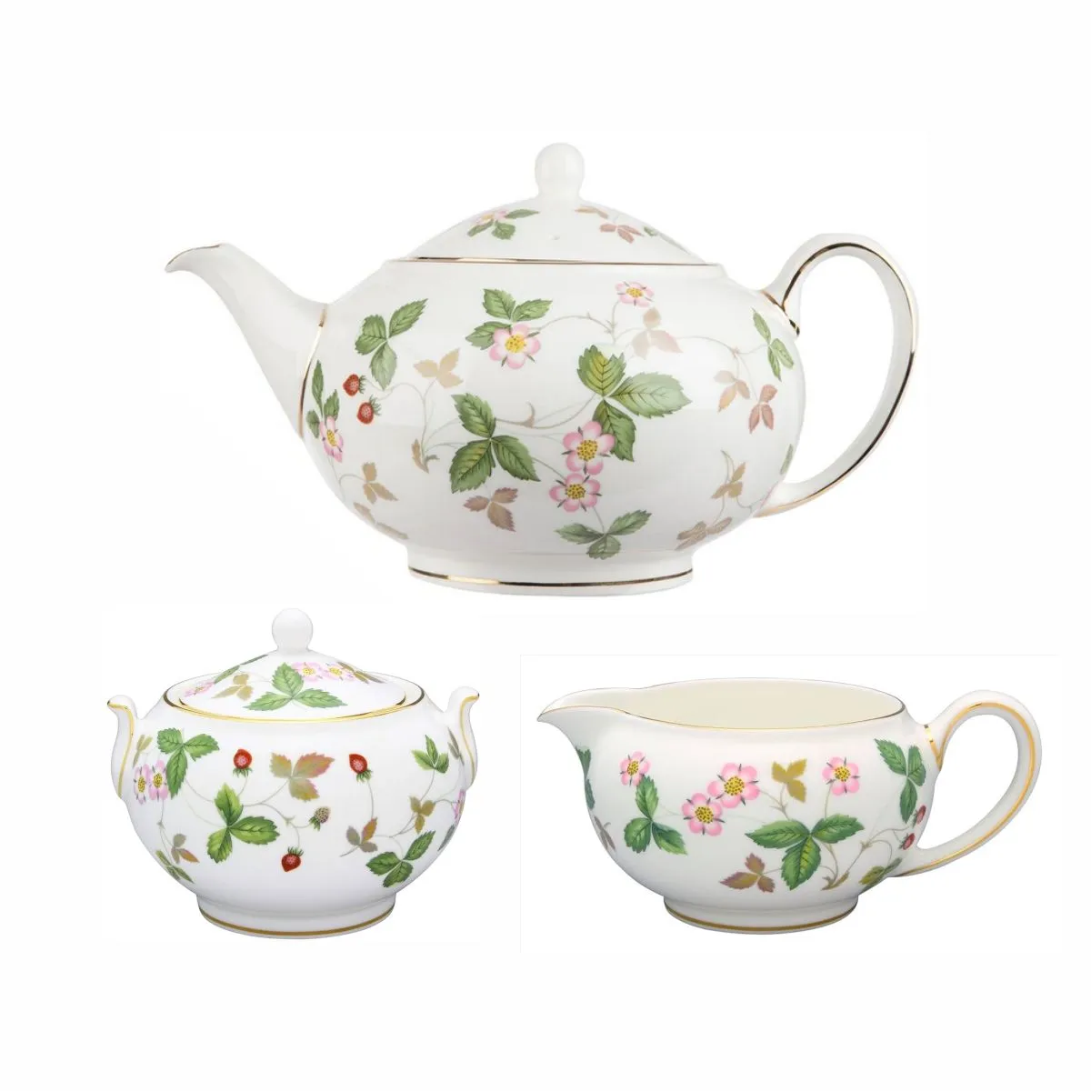 WW WILD STRAWBERRY Набор 3 предмета (чайник/сахарница/молочник) 40014300