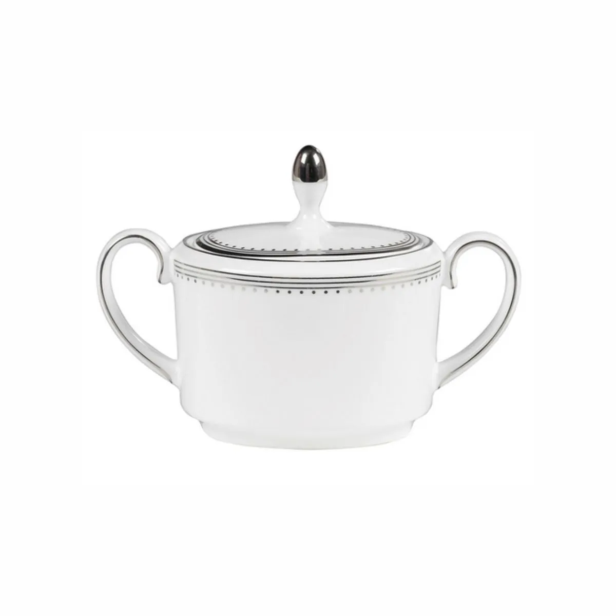 WW VERA WANG GROSGRAIN Сахарница с крышкой